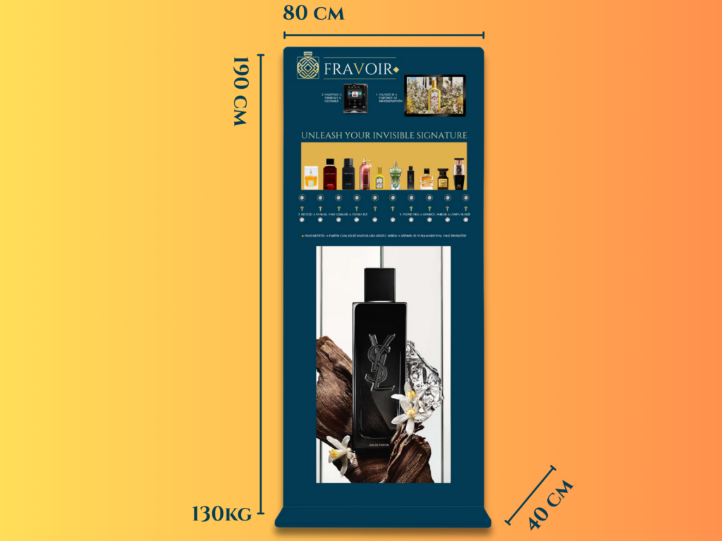 Rólunk FRAVOIR LuxDisplay - Perfume Vending Machine